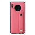 Wrist Ultrathin Real Leather Back Cases Holder Covers For Huawei Mate 30/30 Pro/30E Pro/30 RS - Pink