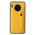 Wrist Ultrathin Real Leather Back Cases Holder Covers For Huawei Mate 30/30 Pro/30E Pro/30 RS - Yellow