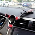 Rhinestone Universal Car Mobile Phone Holder Suction Cup Mount Clip Stand GPS - Red