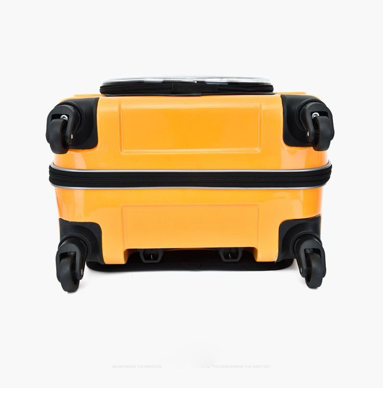 Backpack Portable Pet Strollers With Wheels Durable Acrylic PC Closure For Cats Dogs Bags Ideal For Travel Outdoor Use - Orange