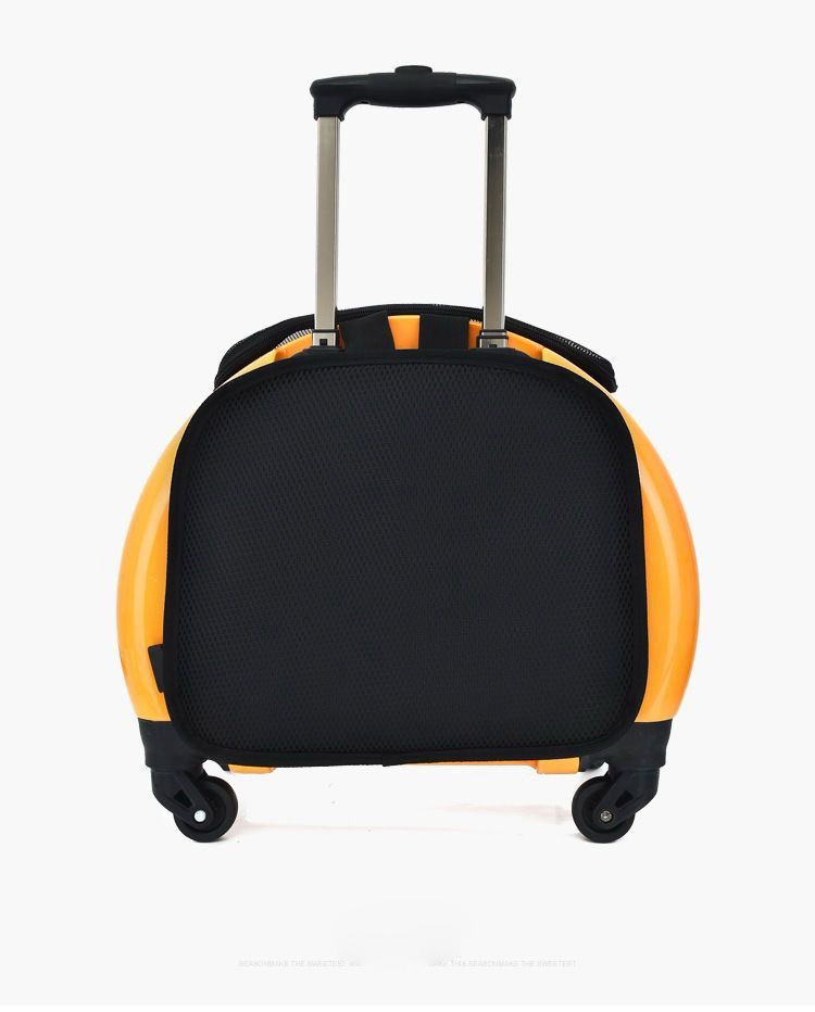 Backpack Portable Pet Strollers With Wheels Durable Acrylic PC Closure For Cats Dogs Bags Ideal For Travel Outdoor Use - Orange