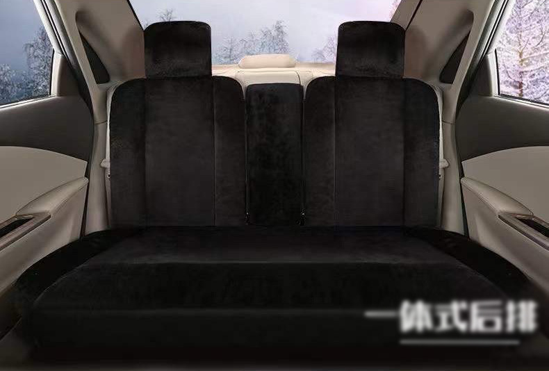 Fashion Winter Warmth Car Seat Cushion Universal Plush Automobile Covers 5pcs Sets - Leopard Brown