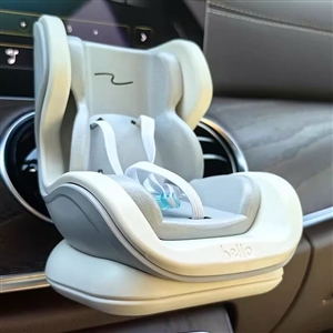 Mini Plastic Cartoon Car Hamster Pet Air Outlet Clip Ornament Safety Seat Storage Automotive Interior - Grey