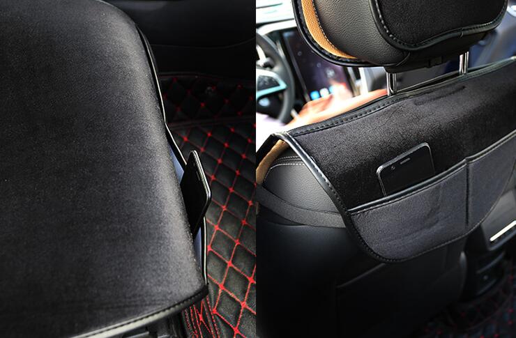 Luxury Crystals Plush Crown Car Seat Covers Gorgeous Universal Auto Seat Cushion 11pcs Sets - Black